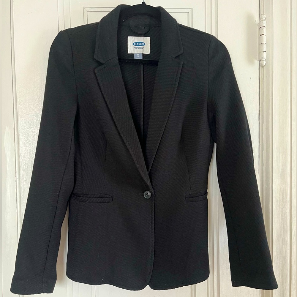 XS Old Navy knit blazer.